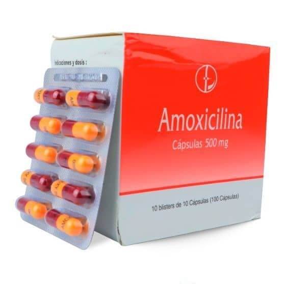 Amoxil capsulas 500 mg